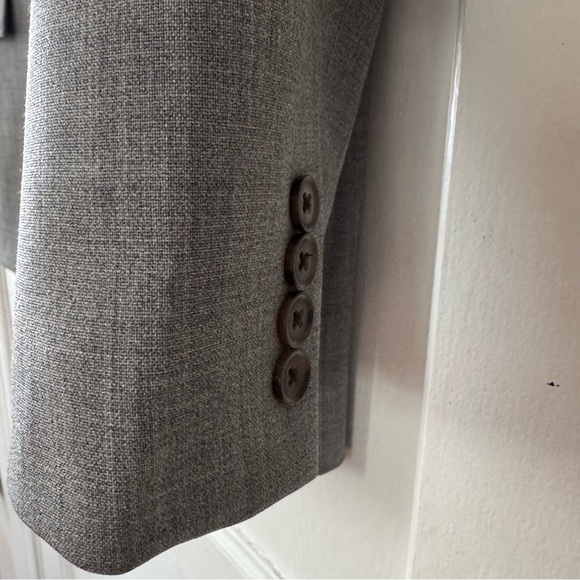 J.Crew Thompson Wool Blazer Solid Gray Sports Coat Mens Size 40L Long - Picture 4 of 16
